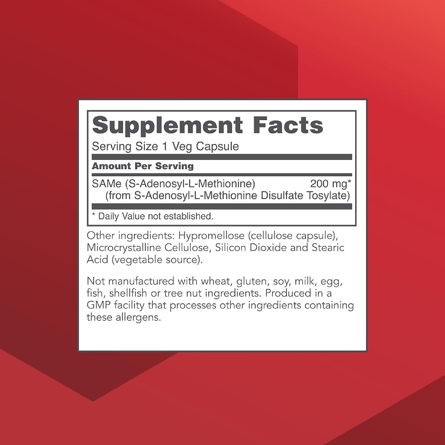 Protocol for Life Balance SAM-e 200mg - Brain Support and Joint Supplement - 60 Veg Caps - görsel 2