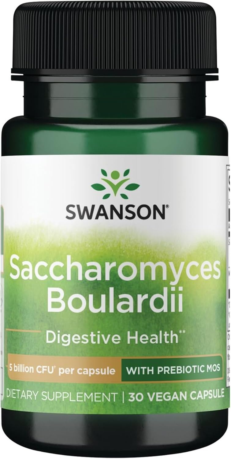 Swanson Saccharomyces Boulardii 5 Billion CFU, 30 Veg Capsules - görsel 1