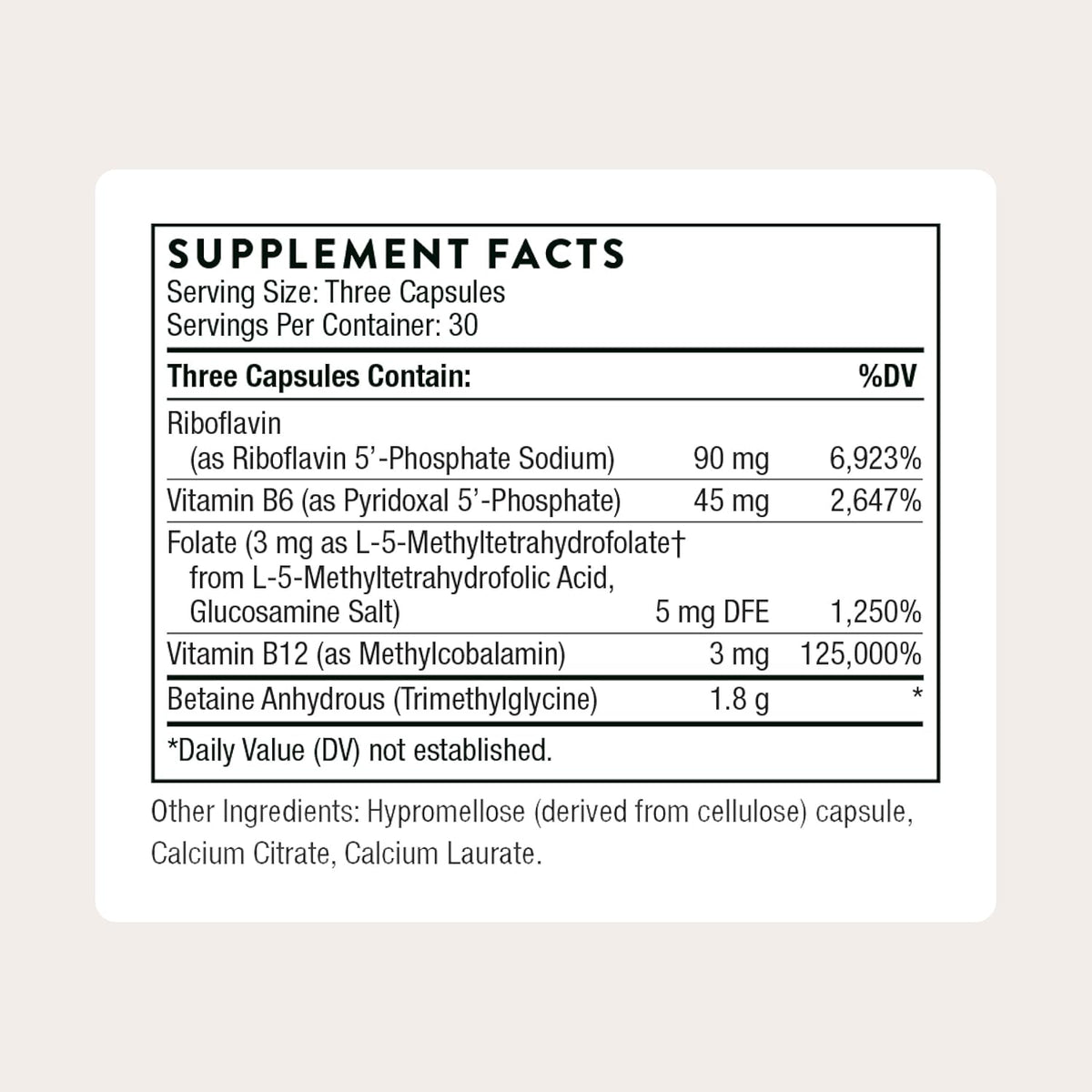 THORNE Methyl-Guard Plus - Active Folate with B2, B6, B12 - Methylation Support - 30 Servings - görsel 2