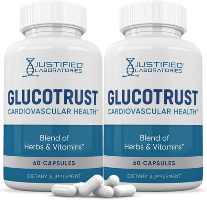 Glucotrust Advanced Formula 688mg Food Supplement (2 Pack, 120 Capsules)