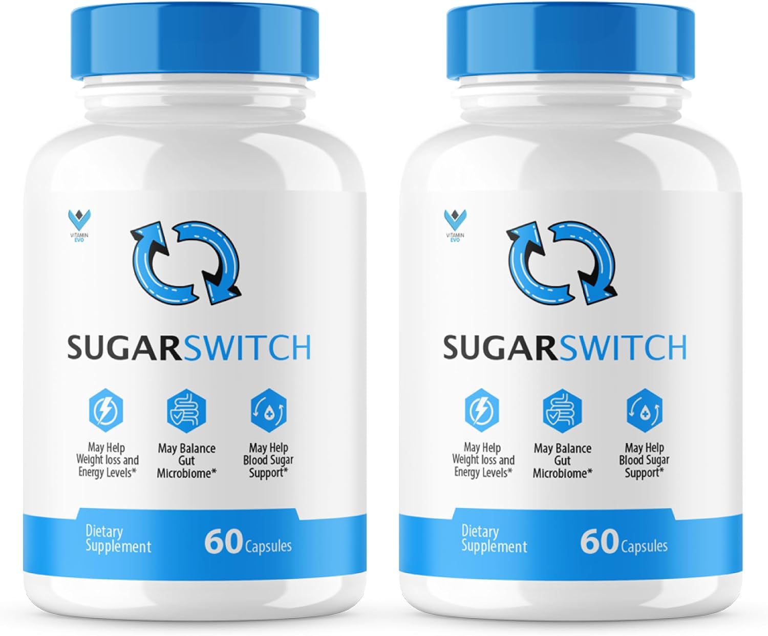 SugarSwitch Capsules – All-Natural Blood Sugar Support Formula (2 Pack, 120 Capsules) - görsel 1