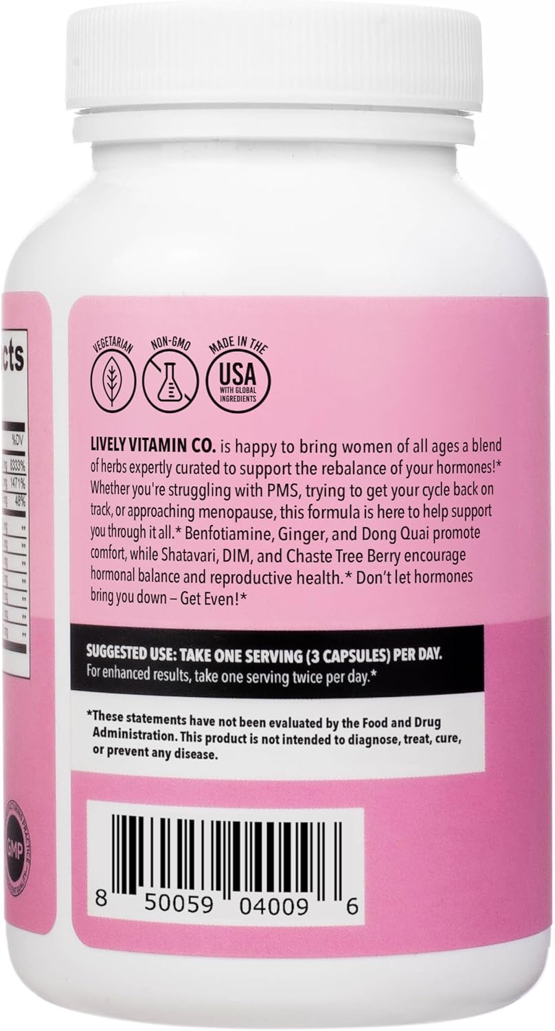 Lively Vitamin Co. Get Even - Women's Hormonal Balance Blend - görsel 3