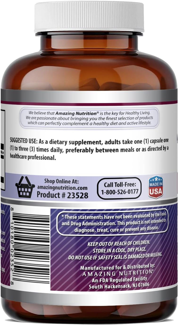 Amazing Formulae L-Tyrosine, 500 mg, 180 Capsules - görsel 4