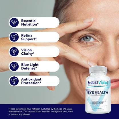 Research Verified Eye Health - Nourish and Protect Eyes and Vision - 180 Capsules
