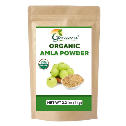Grenera Organic Amla Powder | Organic Indian Gooseberry | Non-GMO, Vegan, Kosher & Gluten-free | 1 kg