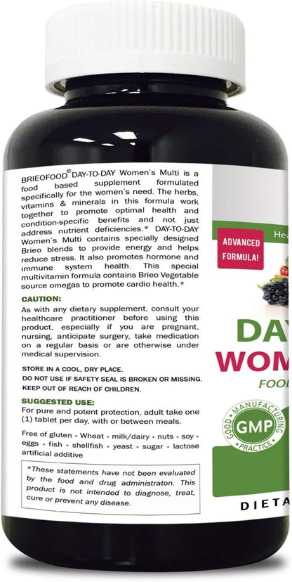 Briofood, Day-to-Day Food Based Women's Multi (180 Tablets) with Vegetable Source Omegas