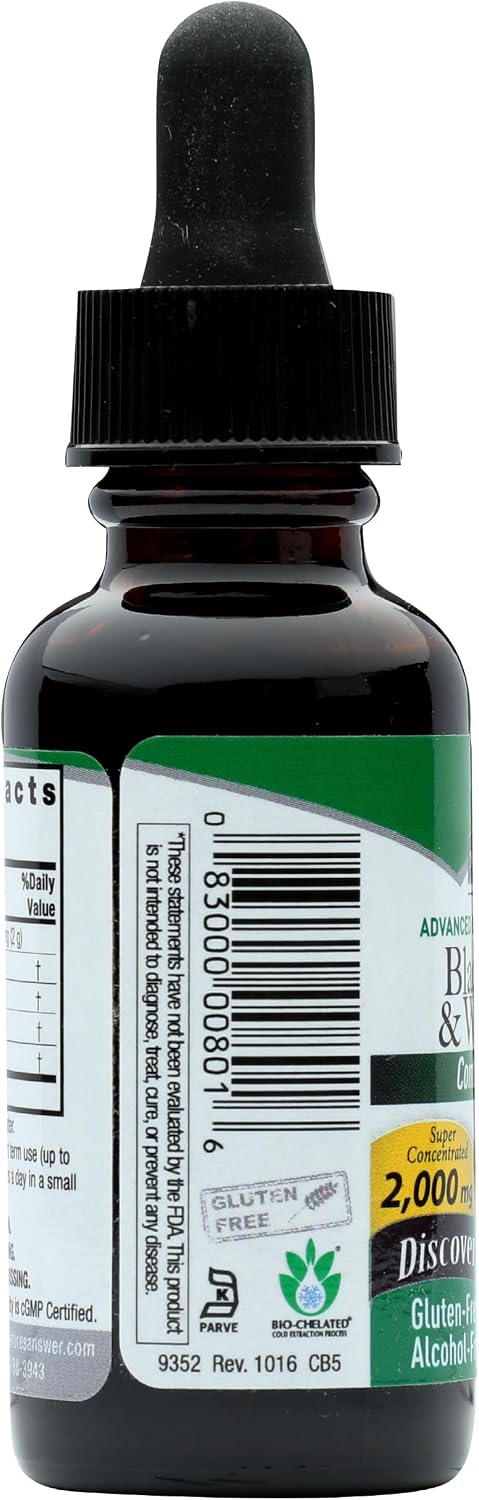 Nature's Answer Black Walnut and Wormwood Extract - 30 ml Liquid - görsel 5