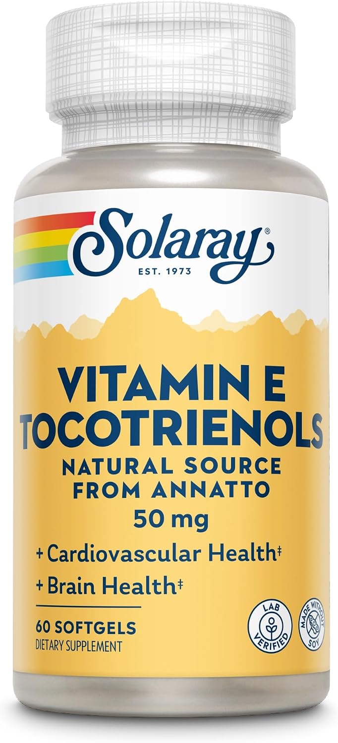 SOLARAY Vitamin E Tocotrienols 50mg | Antioxidant & Immune Support | Soy Free | 50 Capsules - görsel 4