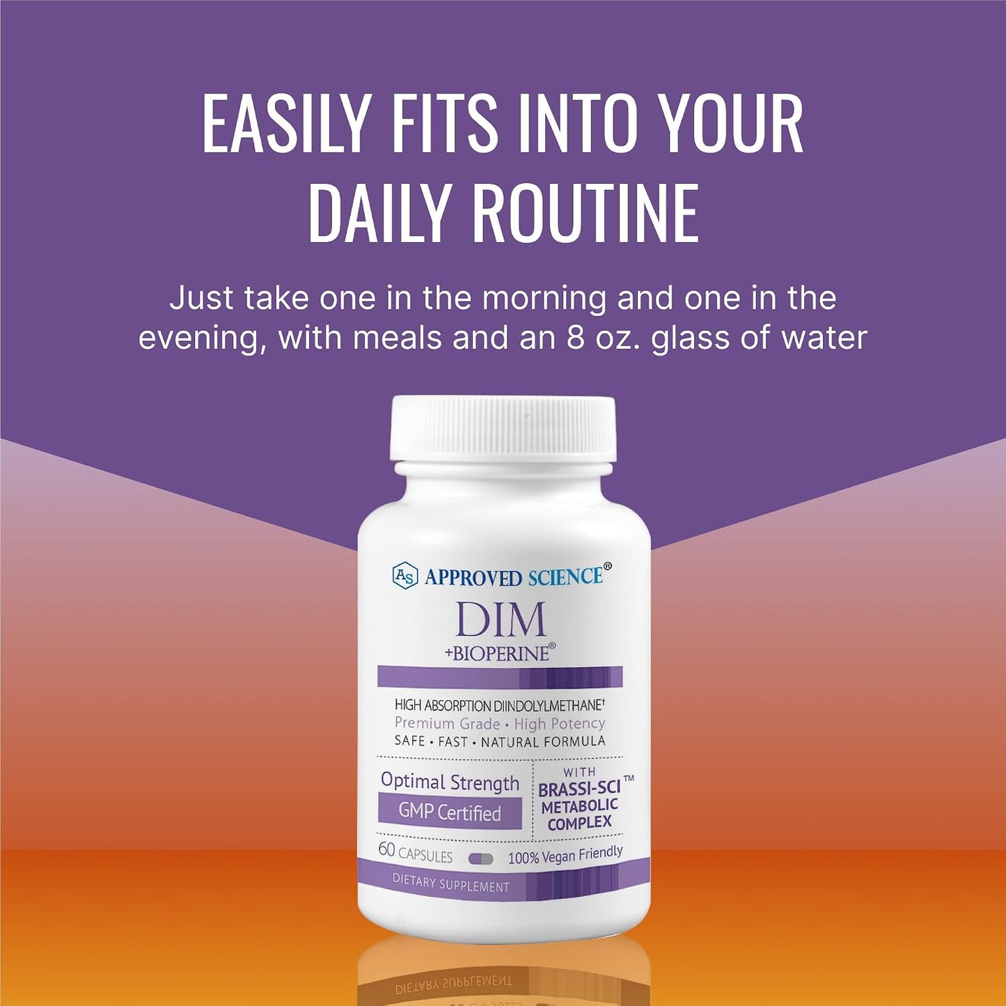 Approved Science DIM - Oestrogen Metabolism Support - DIM, Broccoli Sprout, Mustard Seed, Calcium, BioPerine - Vegan - 360 Capsules - görsel 6