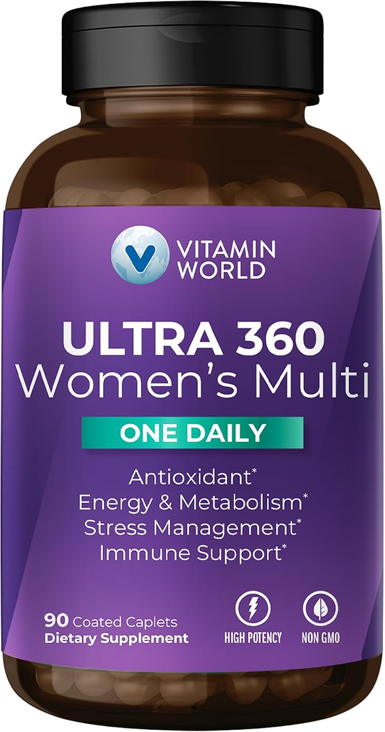 Vitamin World Ultra 360 Women's Multivitamin Once Daily, 90 Caplets - görsel 1