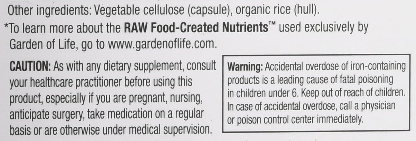 Garden of Life Vitamin Code RAW Prenatal, 90 Capsules - görsel 6
