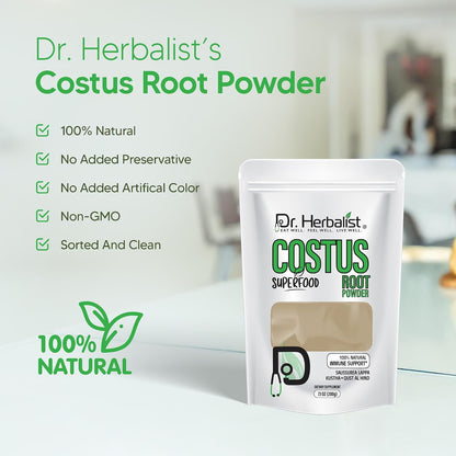 Dr. HERBALIST Costus Root Powder - 200g (Pure Saussurea costus)