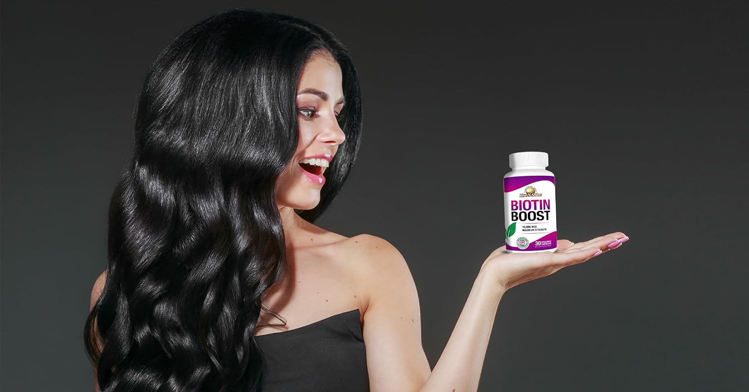 Rise-N-Shine Biotin Boost 10,000 mcg - 30 Capsules - görsel 4