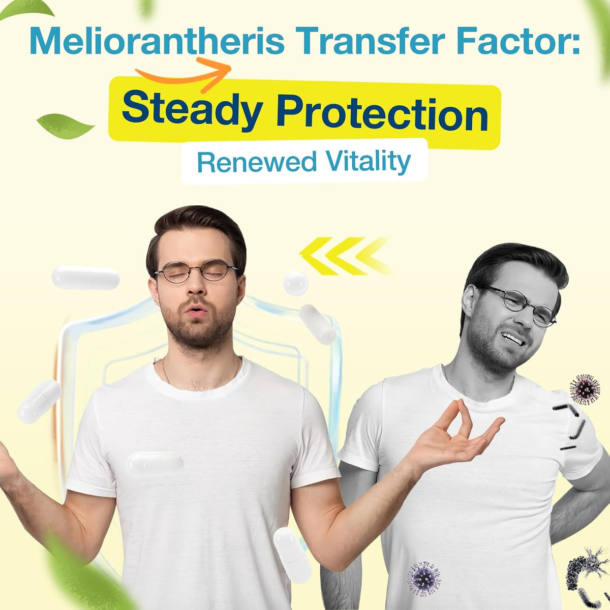 Transfer Factor 1800mg | Colostrum and Egg Yolk Extracts with Zinc and Selenium | Immune and Cognitive Support | 90 Capsules - görsel 7