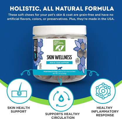 Only Natural Pet Skin Wellness Soft Chew 60 Chews
