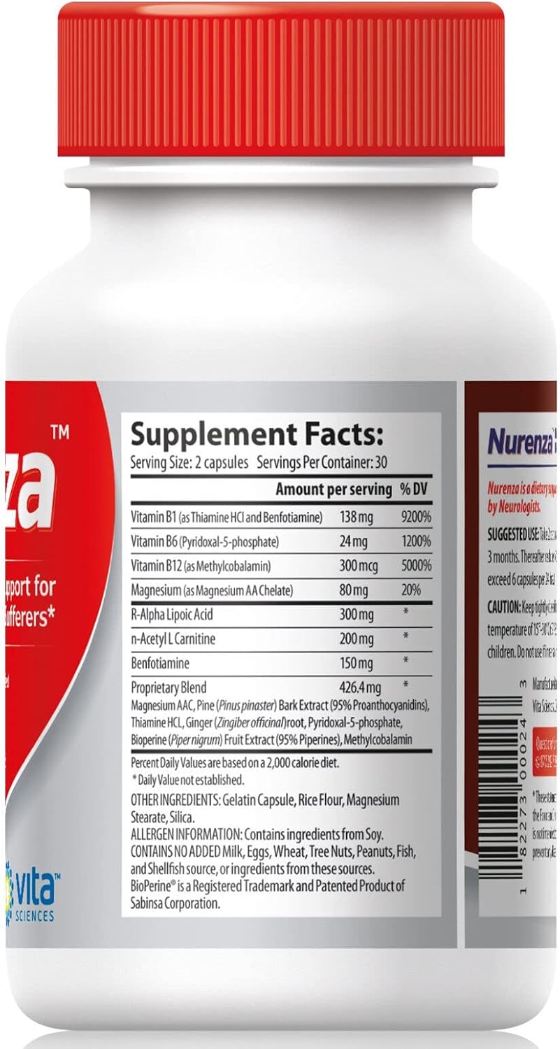 Vita Sciences Nurenza Nerve Support Supplement - görsel 8
