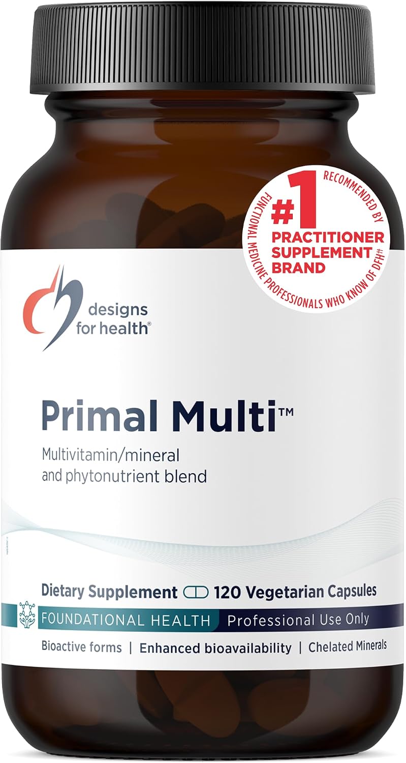 Designs for Health Primal Multi - Paleo-Friendly Multivitamin Supplement, 120 Capsules - görsel 1