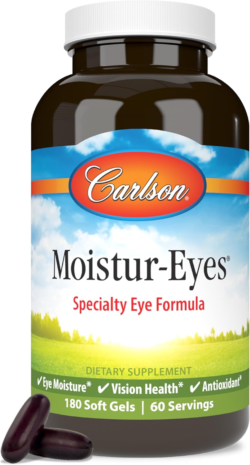 Carlson Moistur-eyes, 180 Softgels - görsel 1