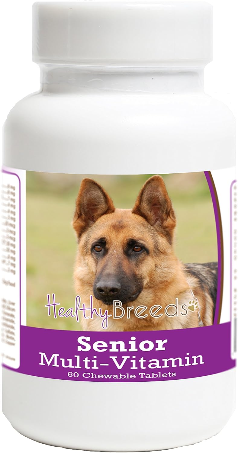 Healthy Breeds German Shepherd Senior Dog Multivitamin Tablets (60 Chewable) - görsel 1