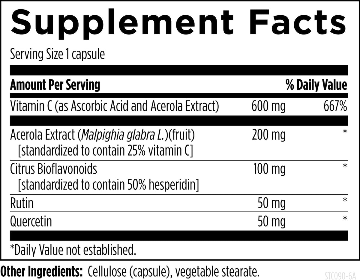 Stellar Vitamin C + Quercetin – Citrus Bioflavonoids with Zinc for Immune Support - görsel 3