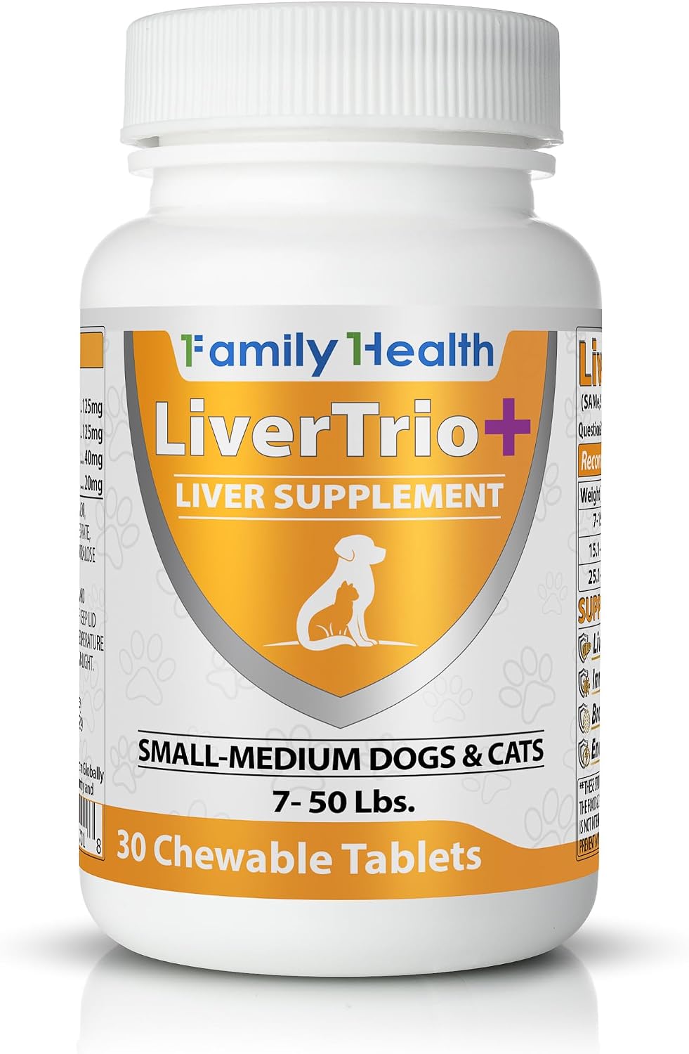Comprehensive Liver Support Supplement for Smaller Dogs. Flavourful Chewable Tablets Combining SAMe, SPC, Silybin A+B, + Glutathione 30Ct (Small - Medium) - görsel 2