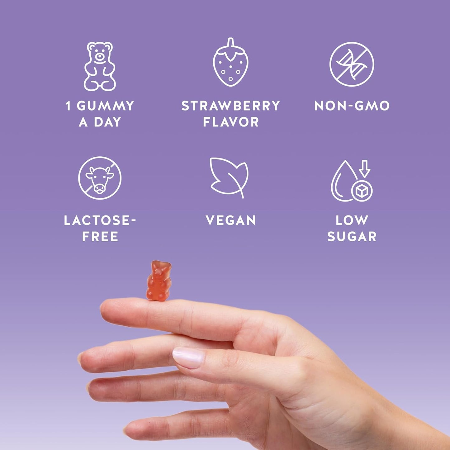 Women's PMS Support Gummies – Menstrual Relief with Vitamin B6 & Lemon Balm, 30 Gummies - görsel 5