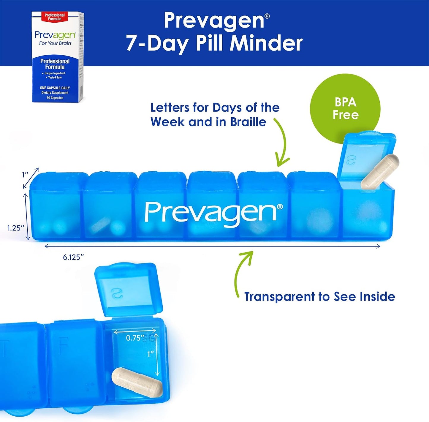 Prevagen Professional Formula - 30 Capsules (30-Day Supply) - Brain Food Supplement with Apoaequorin and Vitamin D3 - görsel 5
