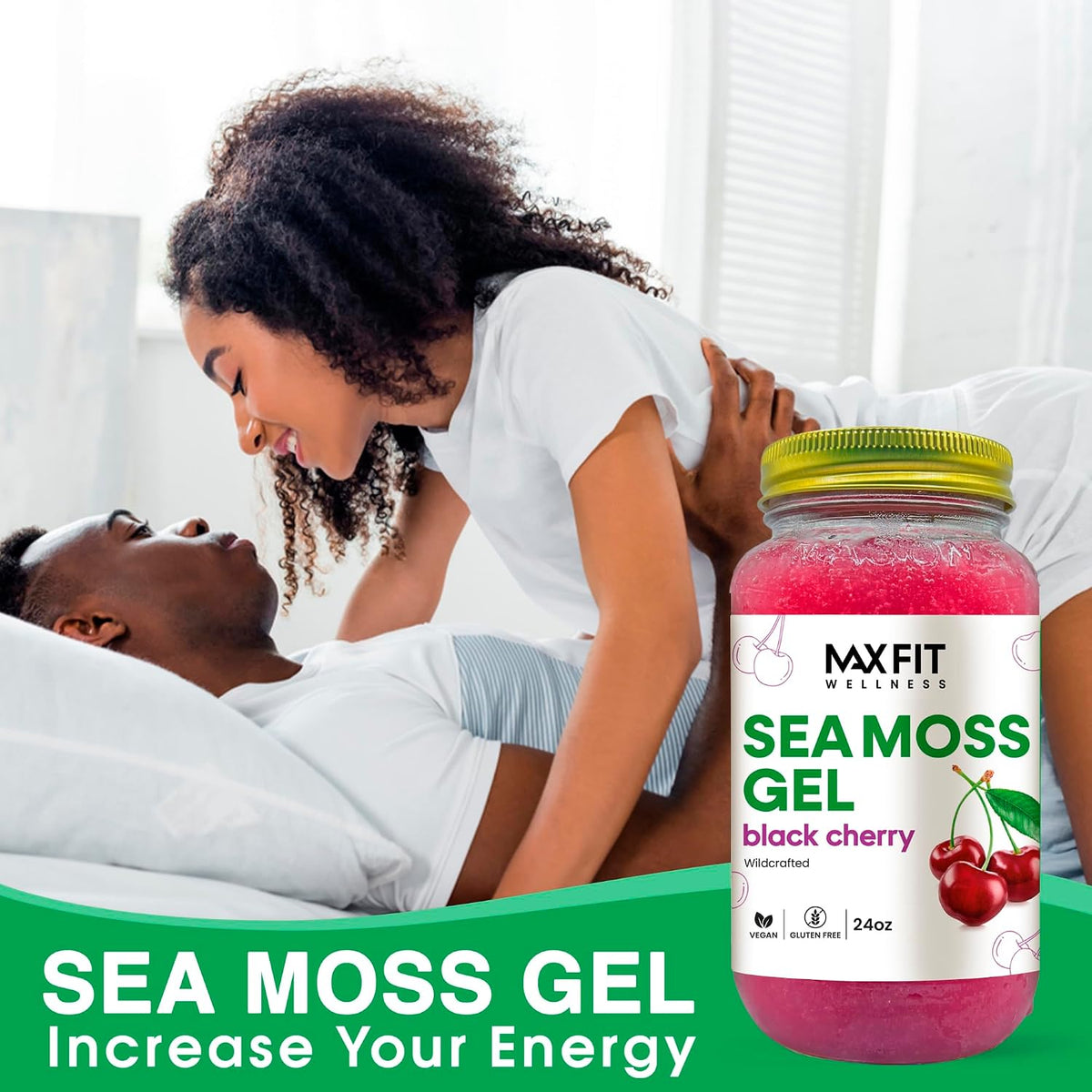 MAX FIT Sea Moss Gel Raw (12 Flavours) 710ml - Wildcrafted Gold Sea Moss from Saint Lucia - görsel 2