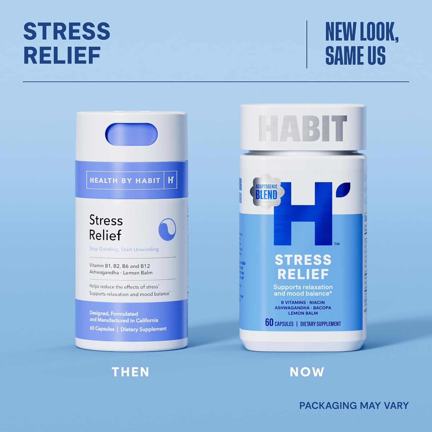 Habit Stress Relief Supplement - 60 Capsules - görsel 2