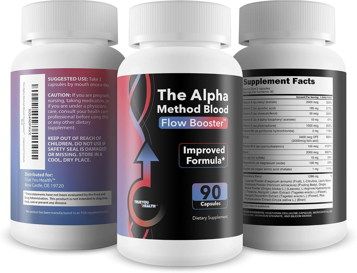 The Alpha Method Blood Flow Booster – Premium Blood Circulation Supplements for Men - görsel 4