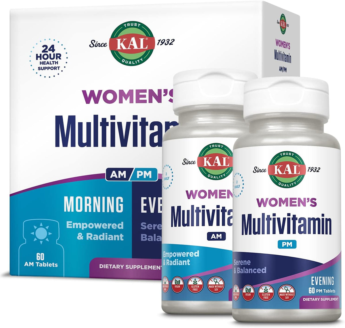 KAL Men's Multivitamin AM/PM - 120 Tablets (30 Servings) - görsel 9