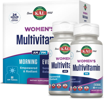 KAL Plus 2-in-1 Multivitamin for Women Over 50 AM/PM Formula