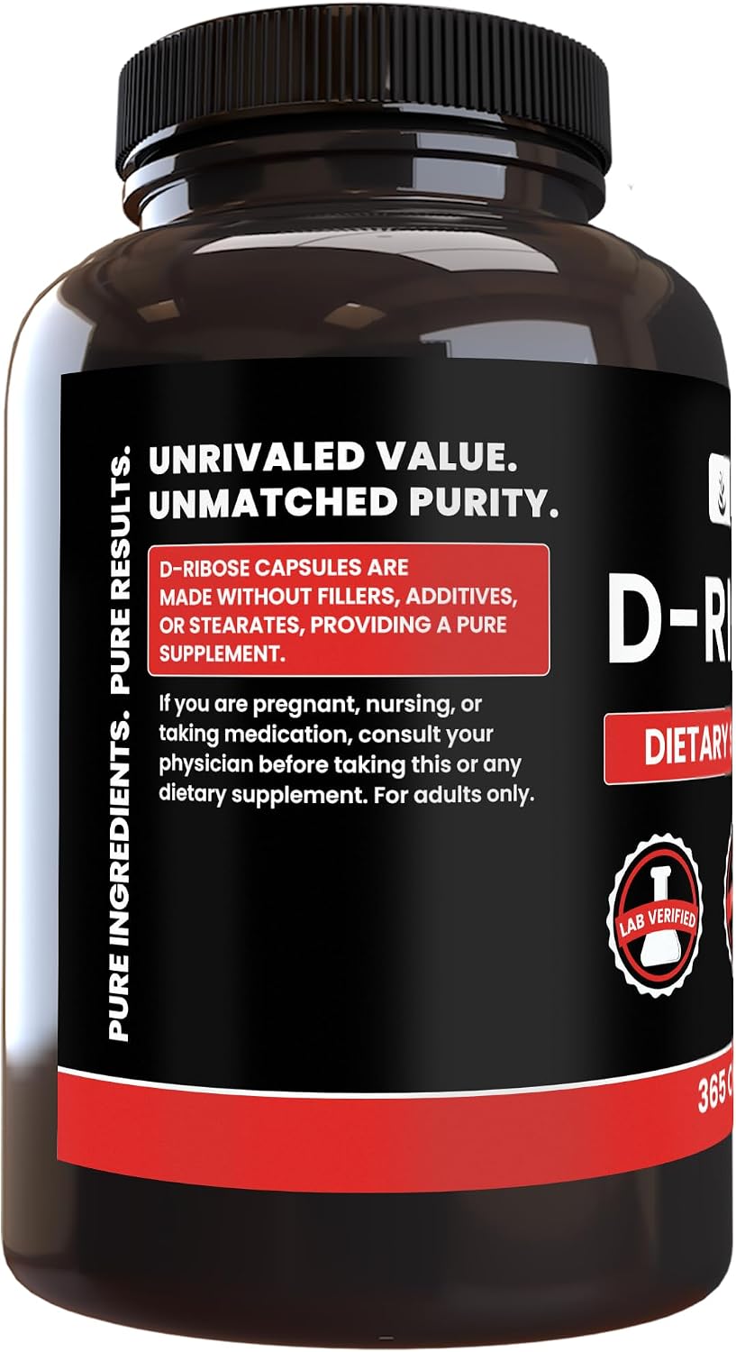 Pure Original Ingredients D-Ribose (365 Capsules) - görsel 3