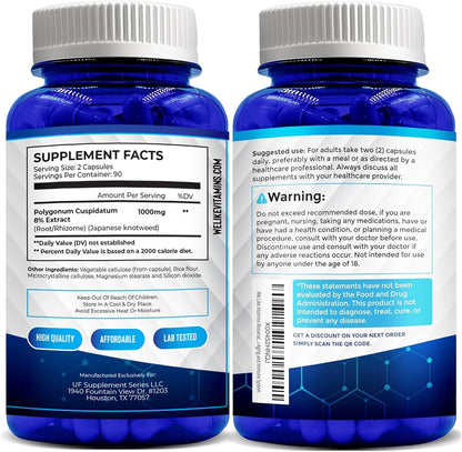 We Like Vitamins Resveratrol 1000mg - 180 Vegetarian Capsules - Antioxidant Supplement