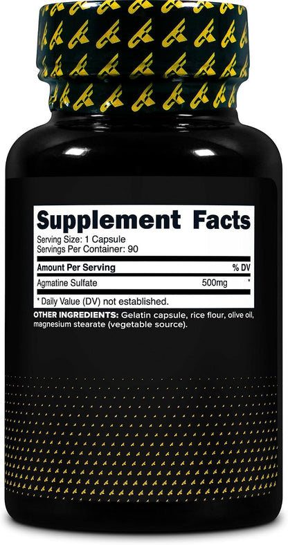 Primaforce Agmatine Sulphate 500mg, 90 Capsules – Non-GM, Gluten-free Supplement