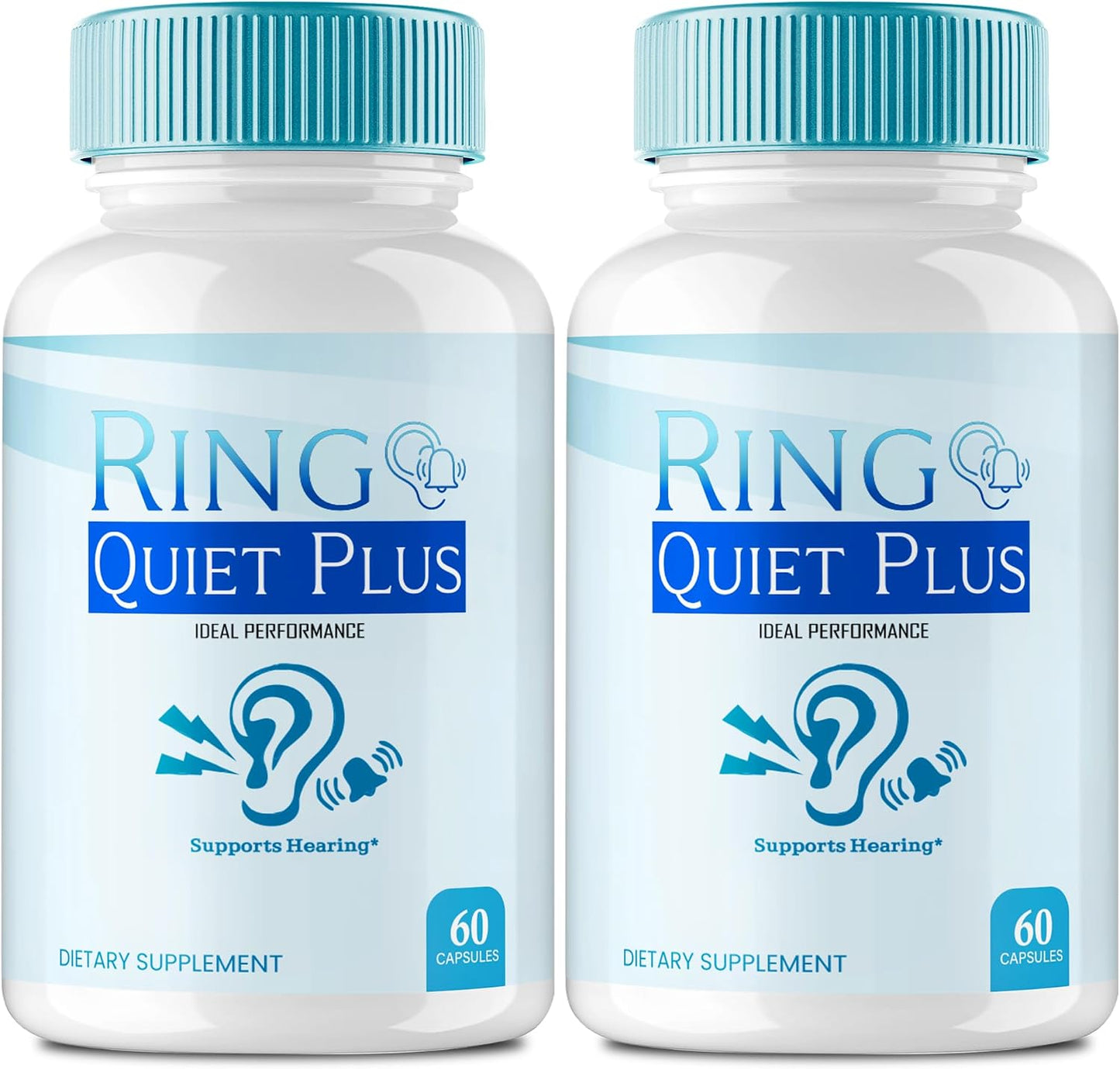 Ring Quiet Plus Ear Health Support Capsules - Advanced Formula All Natural Capsules (2 Pack) - görsel 1