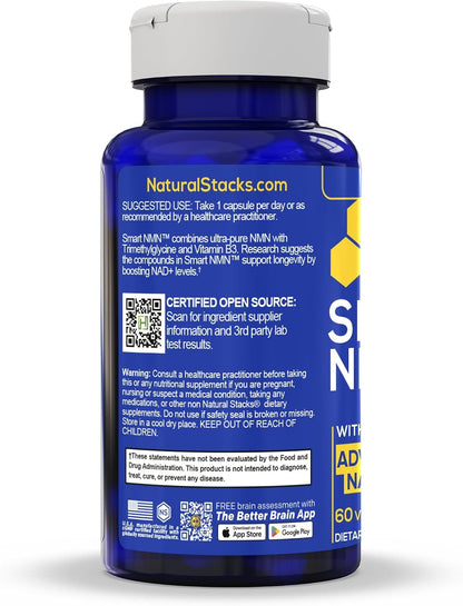 Smart NMN Supplement - Advanced NAD+ Support with NMN, Niacin & TMG - 60 Capsules