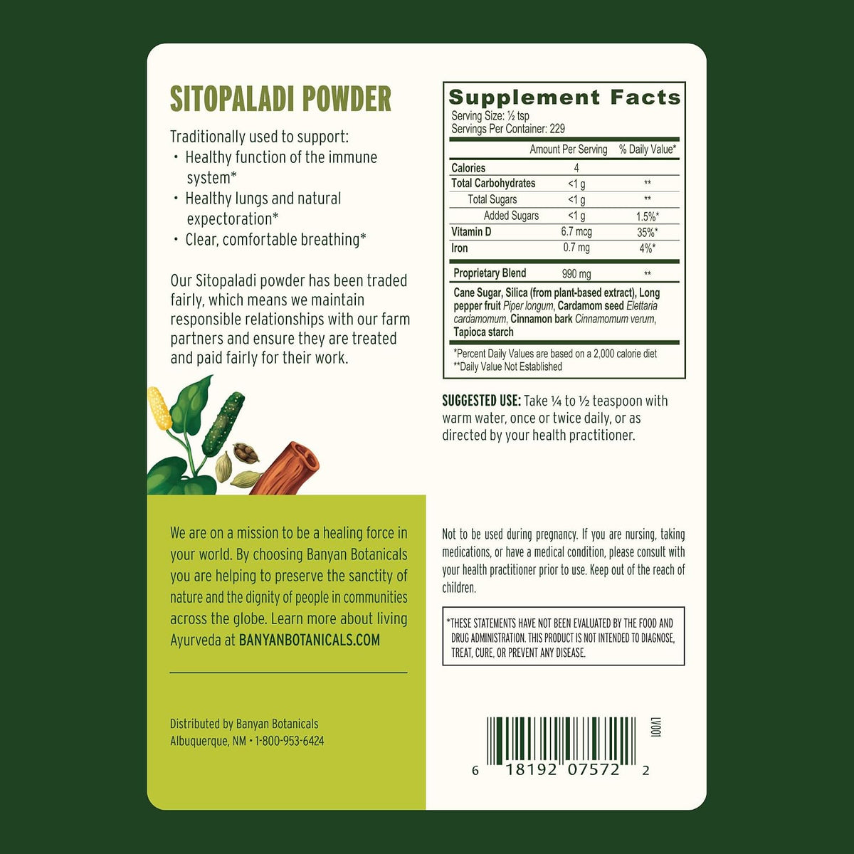 Banyan Botanicals Sitopaladi Powder – – Digestive Aid: Known to kindle digestive fire (agni) without causing – Image 3