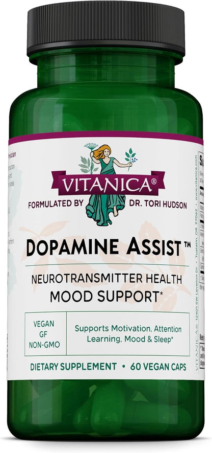 Vitanica Dopamine Assist - Neurotransmitter Support Supplement - 60 Capsules