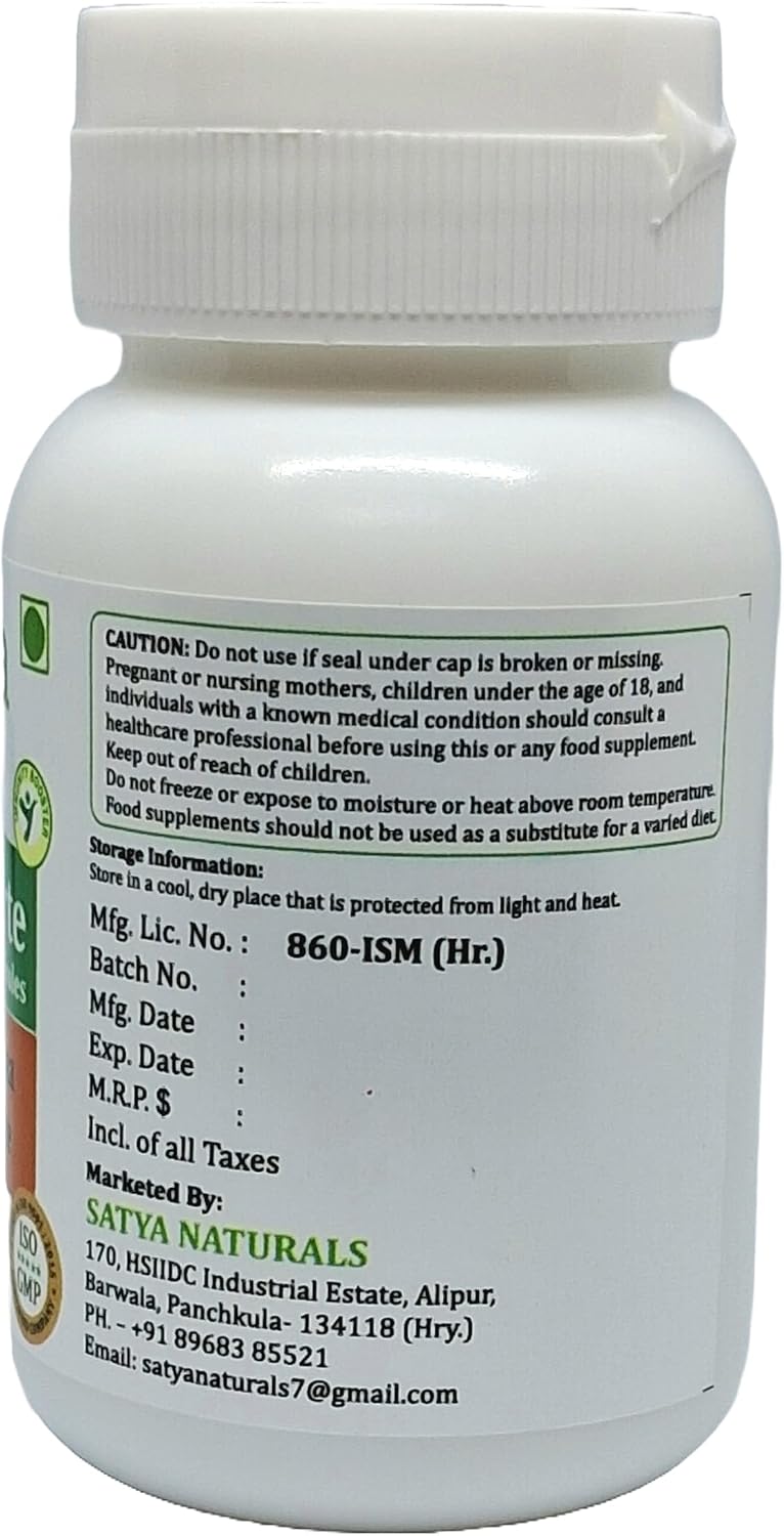 Gurmar Forte Capsules 500 mg - 60 Veg Capsules | Gudmar (Gymnema Sylvestre) 10:1 Extract - görsel 3
