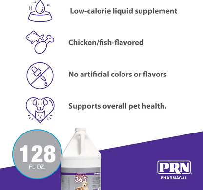 PRN Pharmacal Optima 365 Essential Fatty Acids Nutritional Supplement for Cats and Dogs – 3.8 L