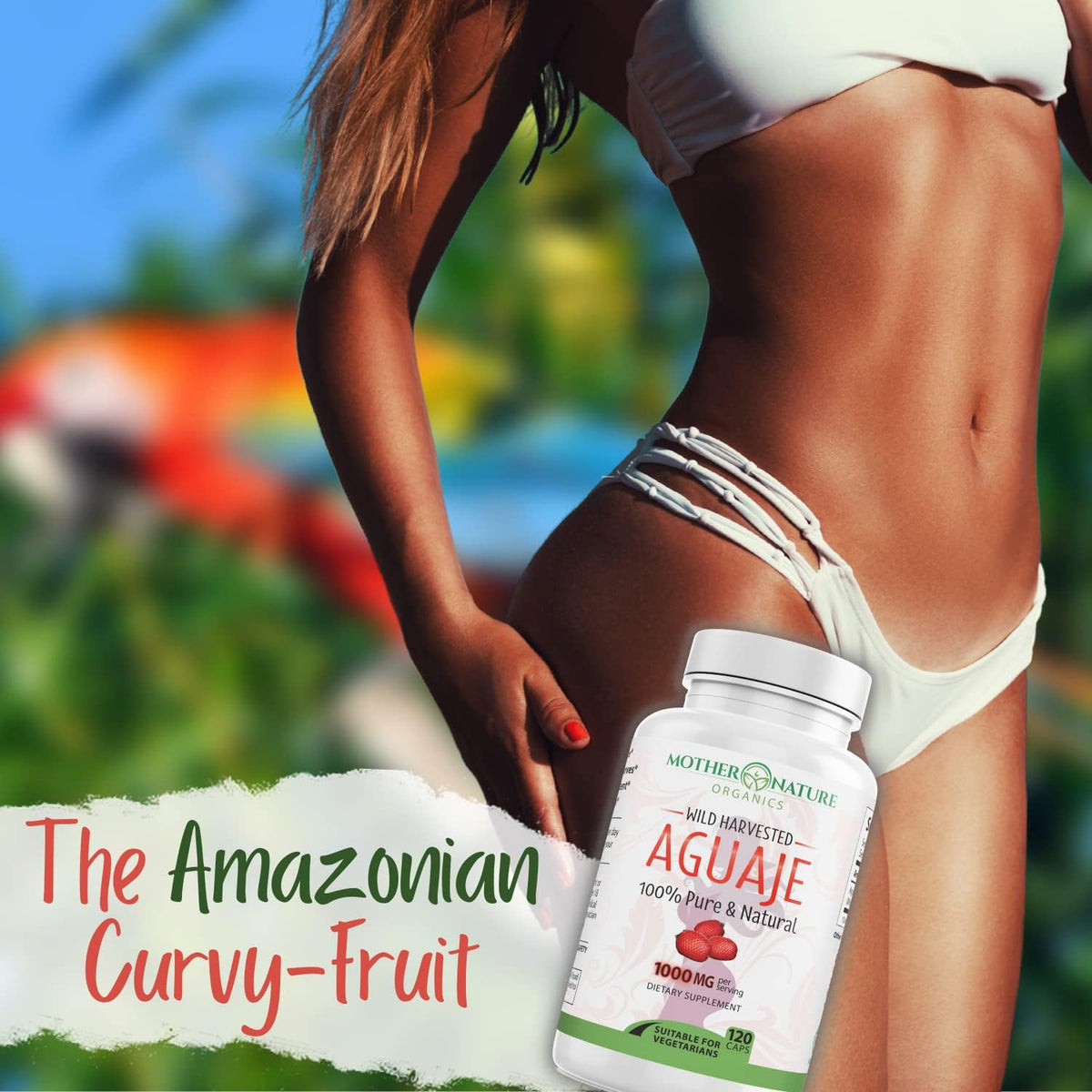 MNO Aguaje Curves Capsules for Women – 1000mg with Red Maca & Black Cohosh | Vegan, Non-GMO, Gluten-Free | 120ct - görsel 5