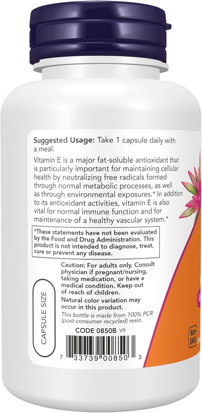 NOW Foods Vitamin E-400 Dry - 100 Capsules (2 Pack)