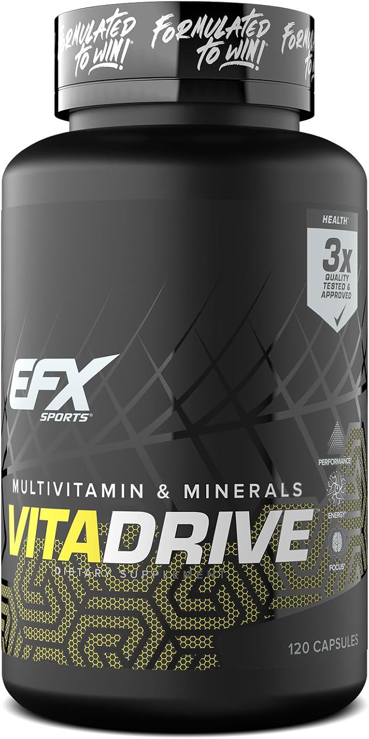 EFX Sports Vita Drive | Multivitamin for Athletes | 120 Capsules - görsel 1