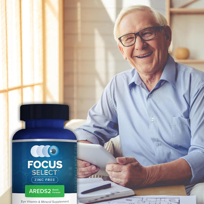Focus Select Zinc Free Formula - AREDS2 Eye Supplement, 180 Softgels