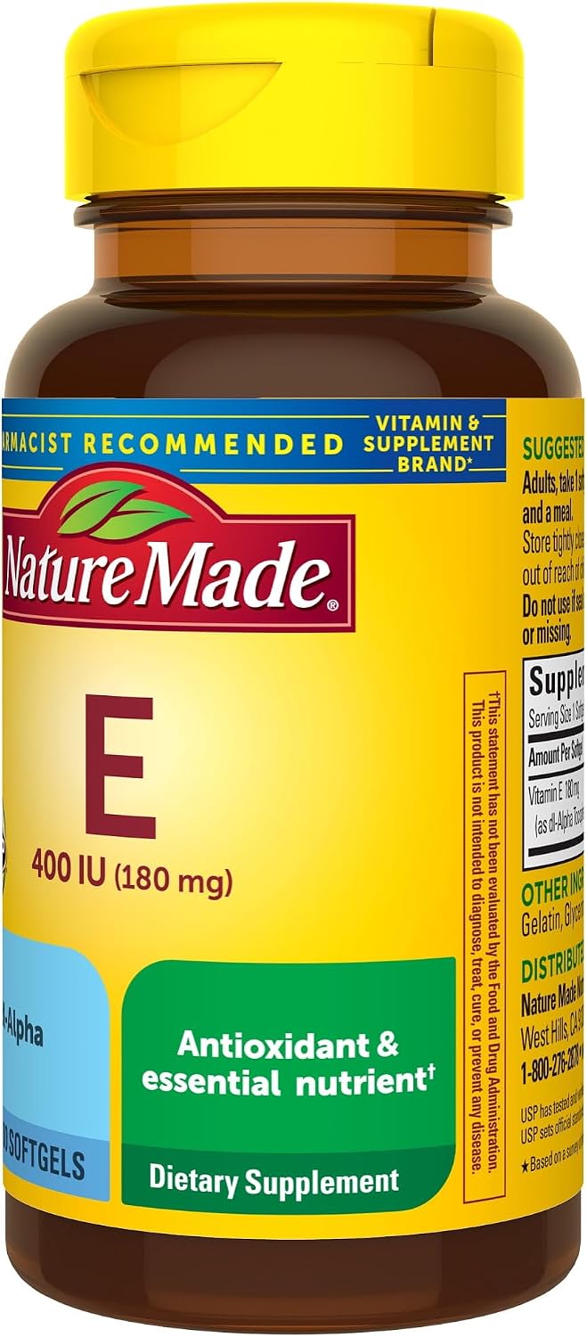 Nature Made Vitamin E 400 IU Liquid Softgels - görsel 3
