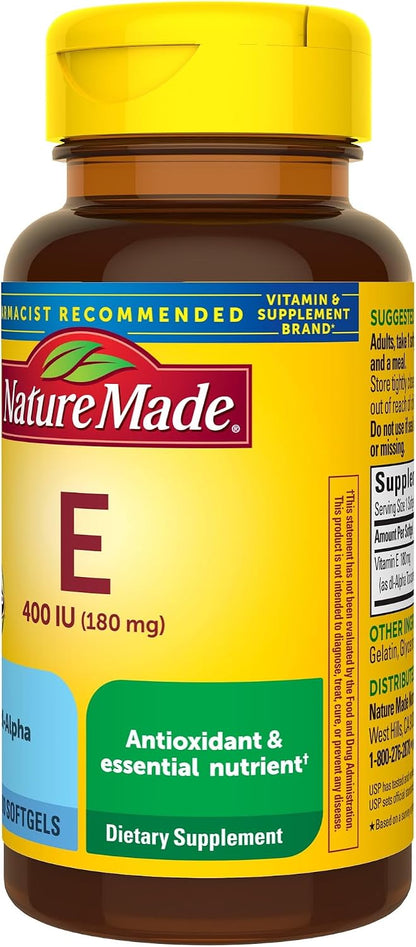 Nature Made Vitamin E 400 IU Liquid Softgels