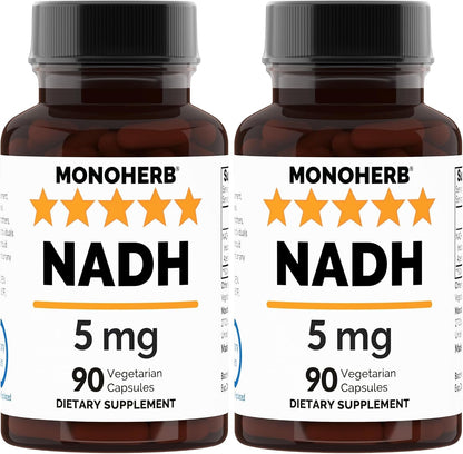 MONOHERB NADH 5 mg 90 Vegan Capsules