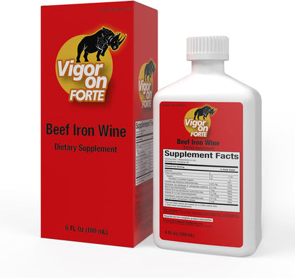 VIGORON FORTE Appetite Booster – Iron Supplement with Vitamin B Complex, B12 & Multivitamin Energy Support – 180 ml