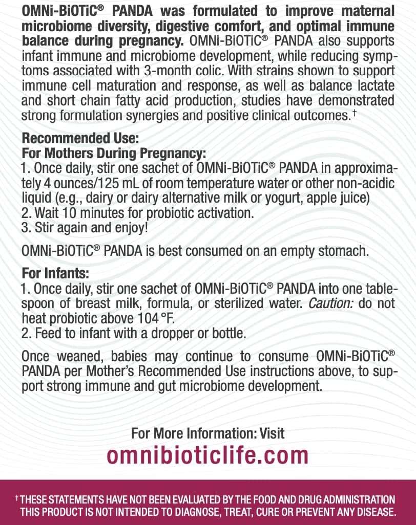 OMNi BiOTiC Panda – Prenatal and Infant Probiotic - görsel 3
